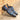 DapperFam Monaco in Denim Men's Hand-Painted Patina Double Monk