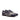 DapperFam Monaco in Navy / Light Grey Men's Flannel & Italian Pebble Grain Leather Double Monk in Navy / Light Grey