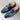 DapperFam Monaco in Plaid / Navy Men's Sartorial & Italian Leather Double Monk in Plaid / Navy