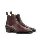 DapperFam Monza in Burgundy Men's Italian Leather Chelsea Boot in Burgundy