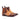 DapperFam Monza in Cognac Men's Hand-Painted Patina Chelsea Boot in Cognac