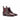 DapperFam Monza in Dark Brown / Burgundy Men's Italian Croco Embossed Leather Chelsea Boot in Dark Brown / Burgundy