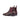 DapperFam Monza in Dark Brown / Burgundy Men's Italian Croco Embossed Leather Chelsea Boot in