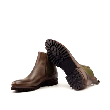 DapperFam Monza in Dark Brown Men's Italian Full Grain Leather Chelsea Boot in #color_