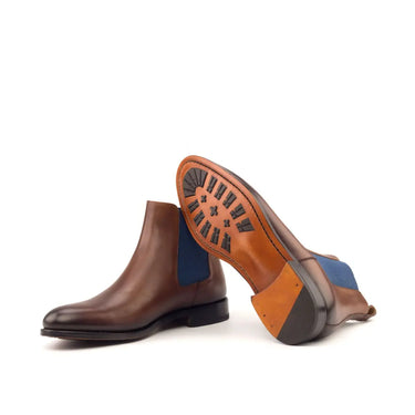 DapperFam Monza in Med Brown Men's Italian Leather Chelsea Boot
