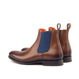 DapperFam Monza in Med Brown Men's Italian Leather Chelsea Boot