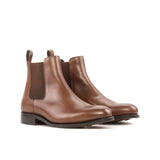 DapperFam Monza in Med Brown Men's Italian Leather Chelsea Boot — Style 5594