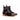 DapperFam Octavian in Black Men's Lux Suede & Italian Leather Buckle Boot in Black
