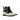 DapperFam Octavian in Light Grey / Black Men's Italian Leather & Suede Buckle Boot in Light Grey / Black