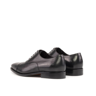 DapperFam Rafael in Black Men's Italian Leather Oxford