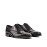 DapperFam Rafael in Black Men's Italian Leather Oxford in Black