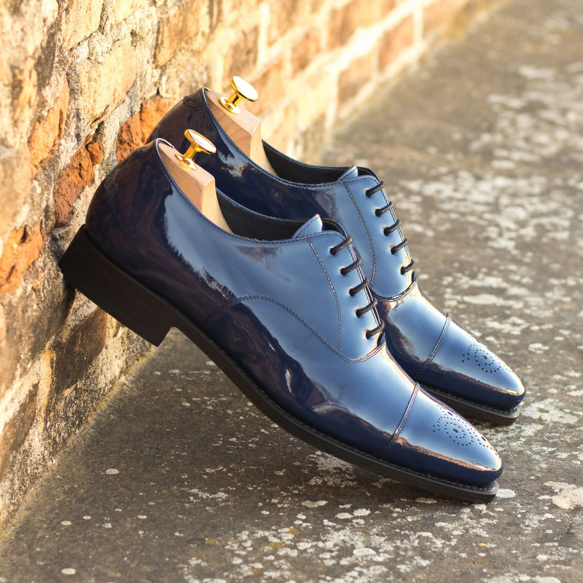 cobalt blue mens dress shoes DapperFam Rafael in Men's Italian Patent Leather Oxford Cobalt Blue / 5 / D light blue mermaid dress awesome socks rich burgundy Color:TEAL ORCHID
