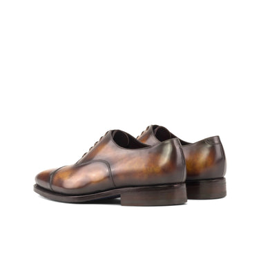DapperFam Rafael in Fire Men's Hand-Painted Patina Oxford in