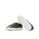 DapperFam Rivale in Dark Blue Men's Italian Leather Trainer