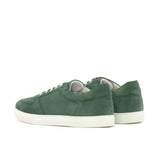 DapperFam Rivale in Forest Men's Italian Suede Trainer