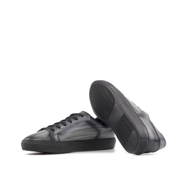 DapperFam Rivale in Grey Men's Hand-Painted Patina Trainer