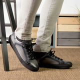 DapperFam Rivale in Grey Men's Hand-Painted Patina Trainer