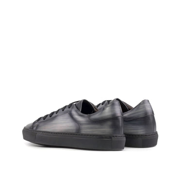 DapperFam Rivale in Grey Men's Hand-Painted Patina Trainer