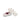 DapperFam Riviera in White / Burgundy Men's Italian Leather Monk Sneaker