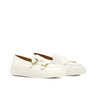 DapperFam Riviera in White Men's Italian Leather Monk Sneaker in White #color_ White