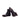 DapperFam Rohan in Black / Dark Brown Men's Italian Embossed & Pebble Grain Leather Jodhpur Boot