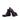DapperFam Rohan in Black / Dark Brown Men's Italian Embossed & Pebble Grain Leather Jodhpur Boot in