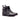 DapperFam Rohan in Black / Dark Grey Men's Flannel & Italian Leather Jodhpur Boot in Black / Dark Grey