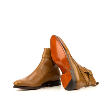 DapperFam Rohan in Cognac Men's Italian Leather Jodhpur Boot in #color_