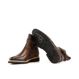DapperFam Rohan in Cognac Men's Italian Leather Jodhpur Boot