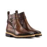 DapperFam Rohan in Cognac Men's Italian Leather Jodhpur Boot — Style 5464
