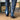 DapperFam Rohan in Denim Men's Hand-Painted Patina Jodhpur Boot