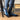 DapperFam Rohan in Denim Men's Hand-Painted Patina Jodhpur Boot