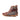 DapperFam Rohan in Med Brown / Light Grey Men's Flannel & Italian Leather Jodhpur Boot