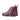 DapperFam Valiant in Burgundy / Grey Men's Hand-Painted Patina Military Brogue