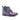 DapperFam Valiant in Denim / Burgundy Men's Hand-Painted Patina Military Brogue in Denim / Burgundy