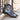 DapperFam Valiant in Grey / Black Men's Italian Leather & Hand-Painted Patina Military Brogue