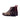 DapperFam Valiant in Tweed / Dark Brown / Red Men's Sartorial & Italian Leather Military Brogue