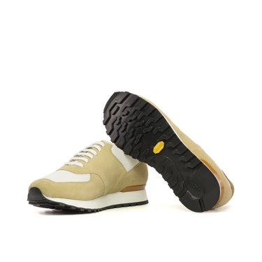 DapperFam Veloce in Sand / Camel Men's Lux Suede Jogger in #color_