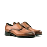 DapperFam Vero in Cognac Men's Italian Leather Derby — Style 5423
