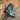 DapperFam Vittorio in Turquoise Men's Hand-Painted Patina Balmoral Boot