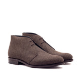DapperFam Vivace in Brown Men's Flannel Chukka — Style 3261