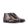 DapperFam Vivace in Brown Men's Hand-Painted Patina Chukka in Brown #color_ Brown