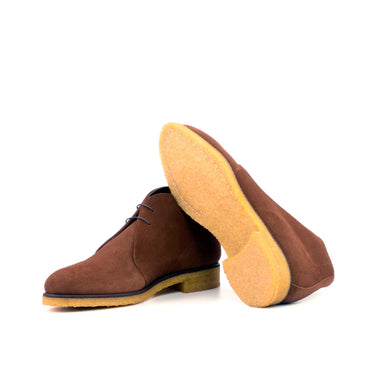 DapperFam Vivace in Med Brown Men's Lux Suede Chukka in #color_