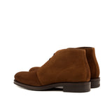 DapperFam Vivace in Med Brown Men's Lux Suede Chukka