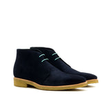 DapperFam Vivace in Navy Men's Lux Suede Chukka — Style 3587