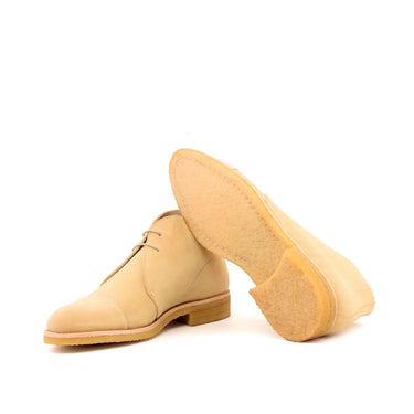 DapperFam Vivace in Sand Men's Lux Suede Chukka