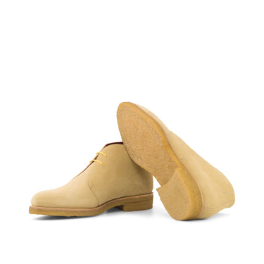 DapperFam Vivace in Sand Men's Lux Suede Chukka in #color_