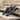 DapperFam Zephyr in Black / Grey Men's Italian Suede & Hand-Painted Patina Longwing Blucher