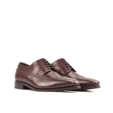 DapperFam Zephyr in Burgundy Men's Italian Leather Longwing Blucher