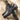 DapperFam Zephyr in Grey Men's Hand-Painted Patina Longwing Blucher